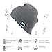 Momoday Bluetooth Music Soft Warm Beanie Hat Cap with Stereo Headphone Headset Speaker Wireless Mic Hands-Free for Men Women Speaker Winter Outdoor Sport Best Gift (Light Grey)