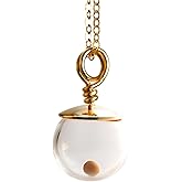 Boomdyada 14k Gold Mustard Seed Necklace for Women, wire wrapped pendant, gift boxed with inspirational scripture card