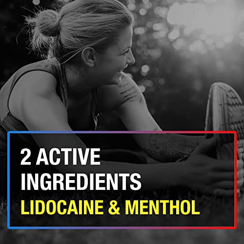 ICY HOT LIDOCAINE PAIN RELIEF PATCHES, NUMB AGGRAVATED NERVES WITH MAX STRENGTH LIDOCAINE 4% AND MENTHOL 1%, FAST-ACTING PAIN RELIEF FOR MINOR PAIN, BACKACHES, SPRAINS AND STRAINS, 5 CT.