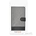 kwmobile Wallet Case Compatible with Xiaomi Redmi Note 4 / Note 4X - Case Fabric and Faux Leather Phone Flip Cover - Grey/Black
