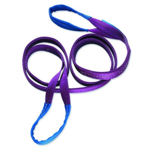Braun 10032HB Lifting Strap 1000 kg Load 3 m in Length with Re-enforced End-Loops Purple