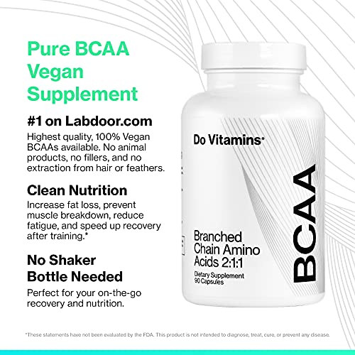 Do Vitamins Branched Chain Amino Acids (BCAA) Capsules, Vegan AjiPure