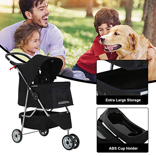 3 BestPet+Stroller+Wheels+Folding+Carrier