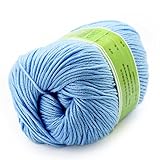 joylve Knitting Yarn Skein Baby Super Smooth Worsted Soft Natural Silk Wool Fiber Sliver
