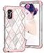 Galaxy Note 10 Plus Case, ZHK Marble 3 Layer Heavy Duty Shockproof Case Hard PC+Silicone Rubber Hybrid Sturdy Armor Full-Body Protective Case for Samsung Galaxy Note 10 Plus 5G(2019)-Rose Gold