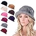 Lawliet Womens 1920s Winter Wool Cap Beret Beanie Cloche Bucket Hat A299