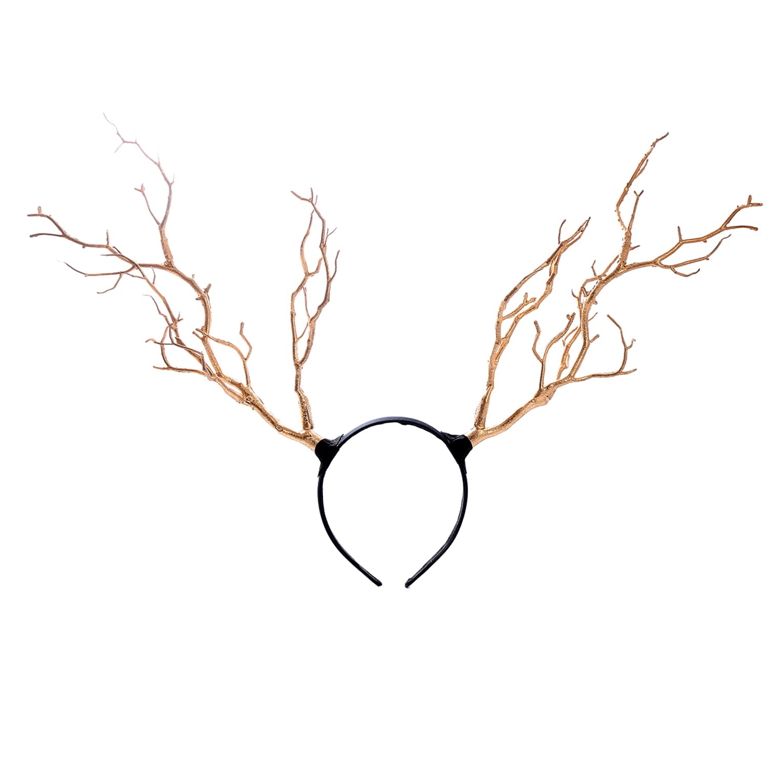 RmKbe Tree Branch Antlers Headband Simulate Tree Branch Hair Band Fake Branch Headband Forest Animal Hair Band for Halloween Xmas Party