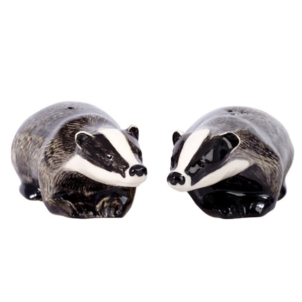 Quail Ceramics - Badger Salt And Pepper Pots