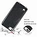 iPhone 7 Wallet Case,iPhone 8 Wallet Case,JLFCH Leather Wallet Case with Card Slot,Leather + Metal Crossbody Strap,Full Frame Protection Case for Apple iPhone 7/8,4.7 inch,Black