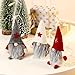 3 Pieces Christmas Gnome Mini Plush Handmade Santa Cloth Doll Snowman Xmas Figurines Toy Birthday Present for Home Christmas Holiday Decoration（Santa Gnome Plush）