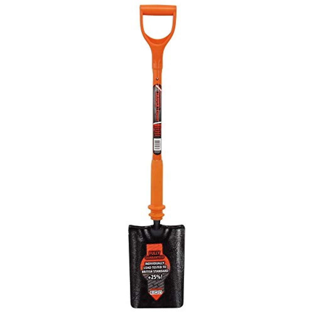 Draper 75173 Expert Trenching Shovel Fully Insulated and Solid Forged, Orange,Black