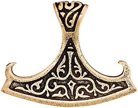 The Axe of Perun Old Slavic Style Jewerly Russian Traditional Brass Pendant 32mm For Strength