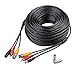 Masione All-in-One 150 Feet Audio Video Power Security Camera Cables Extension Wire with BNC RCA Connectors for CCTV Home Surveillance Cameras DVR System