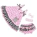Jubileens 2 PCS Baby Toddlers Infant Girls Cotton Cute Dress+ Underpants Outfit Sets (S(0-6 Months), Pink 2)