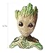 Flowerpot Treeman Baby Groot Succulent Planter Cute Green Plants Flower Pot with Hole Pen Holder (Heart)