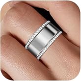 ZOOROO 2-Pack 14K Gold Plated Stacking Rings for Oura Ring Gen 4/Oura Ring Gen 3, Cubic Zirconia Simulated Diamond Oura Stack Rings for Women