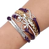 Ularmo Jewelry Mens Womens Leather Bracelet Vintage Charm Bangle Adjustable Strap (Bicycle)