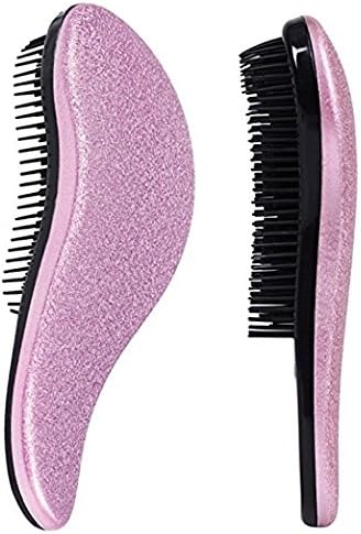 Detangling Brush, Sparkling ModerBerry Style, Professional knot Detangler, for Wet and Dry Hair. Great for Man, Woman, Girls &amp; Boys. color Pink