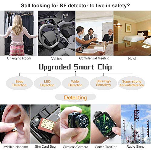 【Newest Version】 Dooreemee Anti Spy RF Signal Detector Bug Detector GPS Tracker Wireless Camera Amplification Ultra-high Sensitivity GSM Device Finder(2" X 0.8" X 3.3", 4.1oz, Handheld) - Thumbnail 4