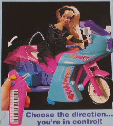Barbie Remote Control City Nights Cycle W Helmet 1998 Arcotoys