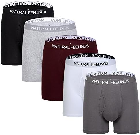 Mens Boxer Briefs No Ride-up Cotton Underwear Men Pack Assorted Colours Mens Underwear S M L XL XXL