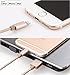3in1 SEGMOI [Apple MFi Certified] Lightning Charger Cable 3ft/1M Nylon Braided Cord + Dual USB Wall Adapter + Aluminum Dual Ports Car Charger for iPhone 5 5s SE 6 6S 6Plus (Gold Kit)