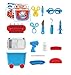 FLYZOE Medical Toys Doctor Play Sets Simulation Medicine Box Baby Kids Funny Toys with Carry Case