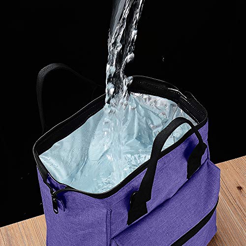 Srise Lunch Box Insulated Lunch Bag For Men & Women Meal Prep Lunch Tote Boxes(Purple) …