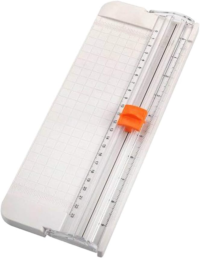Fxhan Paper Cutter A5 Paper Trimmer Scrapbooking Tool with Finger Protection Slide Ruler