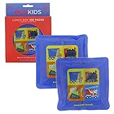 Crocodile Creek Kids Eco Reusable Vehicle Ice Packs for Lunch Boxes (Set of 2), Blue, 5