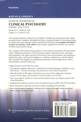 Kaplan and Sadock's Concise Textbook of Clinical Psychiatry, 3rd Edition