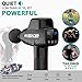 Muscle Massager, Massage Gun 20 Adjustable Speeds Rechargeable Cordless Handheld Deep Tissue Percussion Muscle Massager with 4 Replaceable Massage Heads, Touch Screen and Portable Bag for Athletes