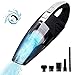 Handheld Vacuum, Moer Sky Upgrade 120W Cordless Wet and Dry Dual Use Lightweight Portable Vacuum Cleaner with HEPA Filter, Quick Charge Tech, Powerful Cyclone Suction for Home Pet Hair, Car Cleaning