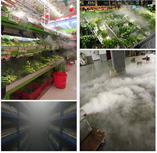TOPCHANCES 110V Waterproof Industrial 10 Head Ultrasonic Mist Maker Fogger Mist Maker Fogger Air Humidifier w/Transformer Accessories Fountain Pond for Industrial Scenic Agriculture Greenhous - Thumbnail 5