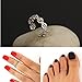 10PC Sc0nni Women Fashion Simple Retro Toe Ring Adjustable Foot Beach Jewelry