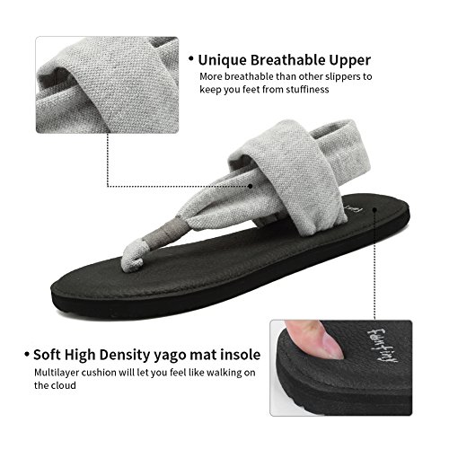image for CIOR Women Yoga Sandals Flip Flop mat Sling Back Meditation Shoes for 