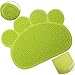 Cat Litter Trapping Mats. For Cat Litter Boxes (Paw Print - Lime)