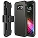 Trianium Duranium Series Holster Case Compatible with Samsung Galaxy S8 Plus with Heavy Duty Premium Protective Kickstand + Extreme Shock Absorption S8 Plus Case 2017 - Gunmetal