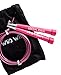 WOD Wear Speed Cable Jump Rope, Ultra Fast Fully Adjustable - Great for Cross-Training, Boxing, Traveling Workouts, MMA, Exercise and Fitness, Comes with Rope Bag (Pink)