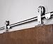 DIYHD 10ft Stainless Steel Top Mount Bi-parting Double Sliding Barn Closet Wood Cabinet Door Track Hardware Kit To Hangl 2 Doors