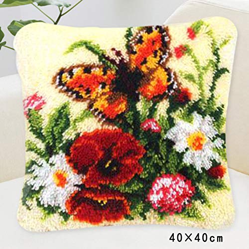 1 Cushion+Embroidery+Pillowcase+Crocheting+Handmade