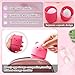 Ozazuco Beauty Blender Container/2 Beauty Sponge Travel Case and 2 Makeup Sponge Drying Holder/Cute Cat Silicone Makeup Sponge Travel Carrying Case/Beauty Blender Holder Dry Rack Easy To Carry Ozazuco