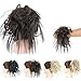 Tousled Updo Messy Bun Hair Piece Scrunchies Synthetic Wavy Bun Extensions Rubber Band Elastic Scrunchie Chignon Instant Ponytail Hairpiece for Women (4A)