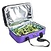 Pursetti Casserole Carrier - Expandable Insulated Bag Perfect as Lasagna & Pie Carrier for Potluck, Family and Holiday Parties (Purple w/Purple Circle Accent)
