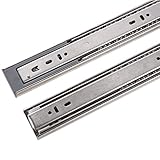 UHPPOTE Soft Close Ball Bearing Spring Damp Drawer Orbit Slide Runners 3 Section Glide (10