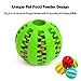 Idepet Dog Toy, Nontoxic Bite Resistant Toy for Pet Dogs Puppy Cat, Dog Pet Food Treat Feeder Chew Tooth Cleaning Exercise Game IQ Training Ball (Green)