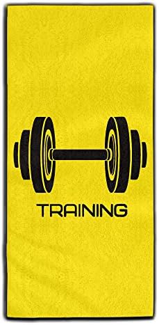 Training Dumbbell Gym Quotes Sports Fitness Polyester Velvet Bath Towels Face Towels 30*70CM