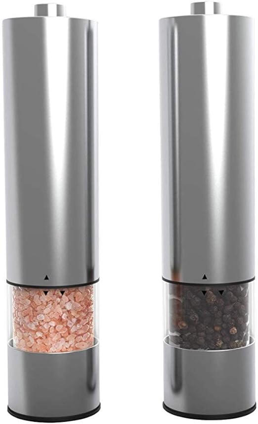 Electric Salt and Pepper Grinder Set Battery Operated