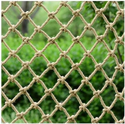 手織りのロープネッツ階段落下防止カバーネット子供の安全ネッティングバルコニー防護ネットウォール写真バージュエリーネット8ミリメートル 8センチメートル Color Spacing 8 Cm Thickness 8 Mm Size 3 8m Psychosomatik Freyung De