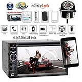 for Nissan Armada Titan 2004-2007 Car Stereo DVD CD Radio Double Din AM/FM USB Screen Mirro Link Bluetooth Hands-Free Steering Wheel Control Function and Rear Camera